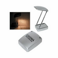 Silver Collapsible Reading Light w/ Flashlight